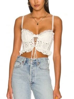 For love and lemons white corset top- Super cute!!
